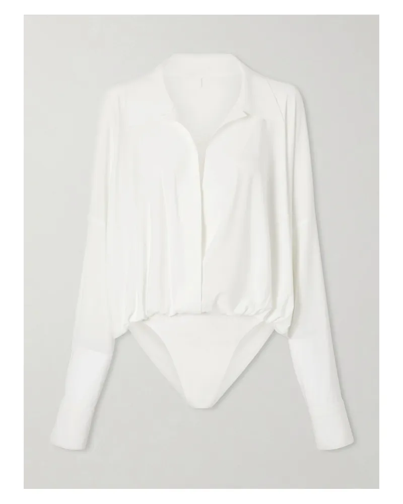 Norma Kamali Jersey Bodysuit - White White