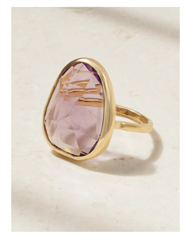 Melissa Joy Manning Ring Aus 14 Karat Recyceltem Gold Mit Amethyst Gold