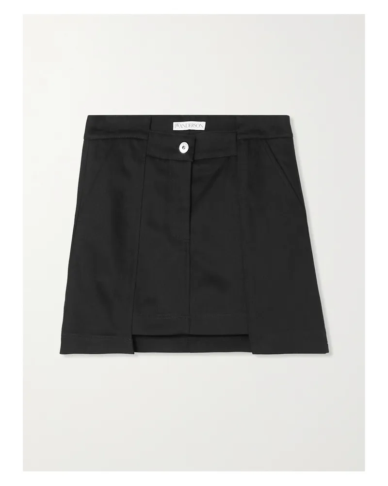 J.W.Anderson Mini-jeansrock - Schwarz Schwarz