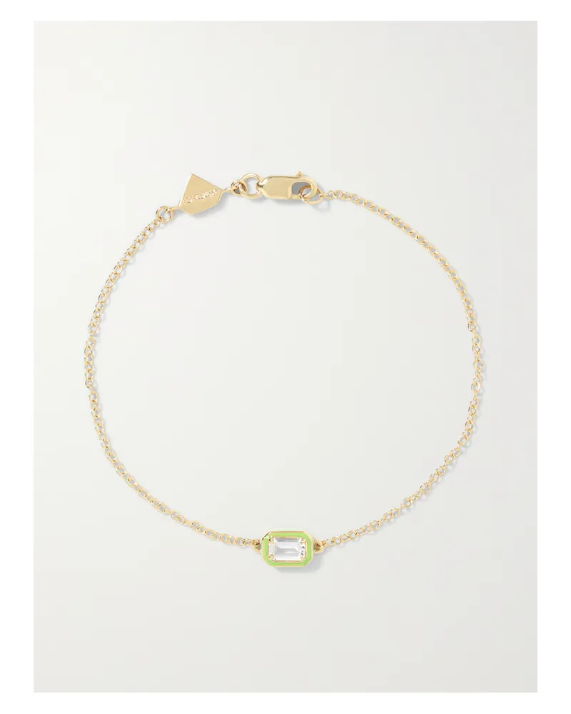 Alison Lou Cocktail Armband Aus 14 Karat Gold Mit Topas Und Emaille Gold