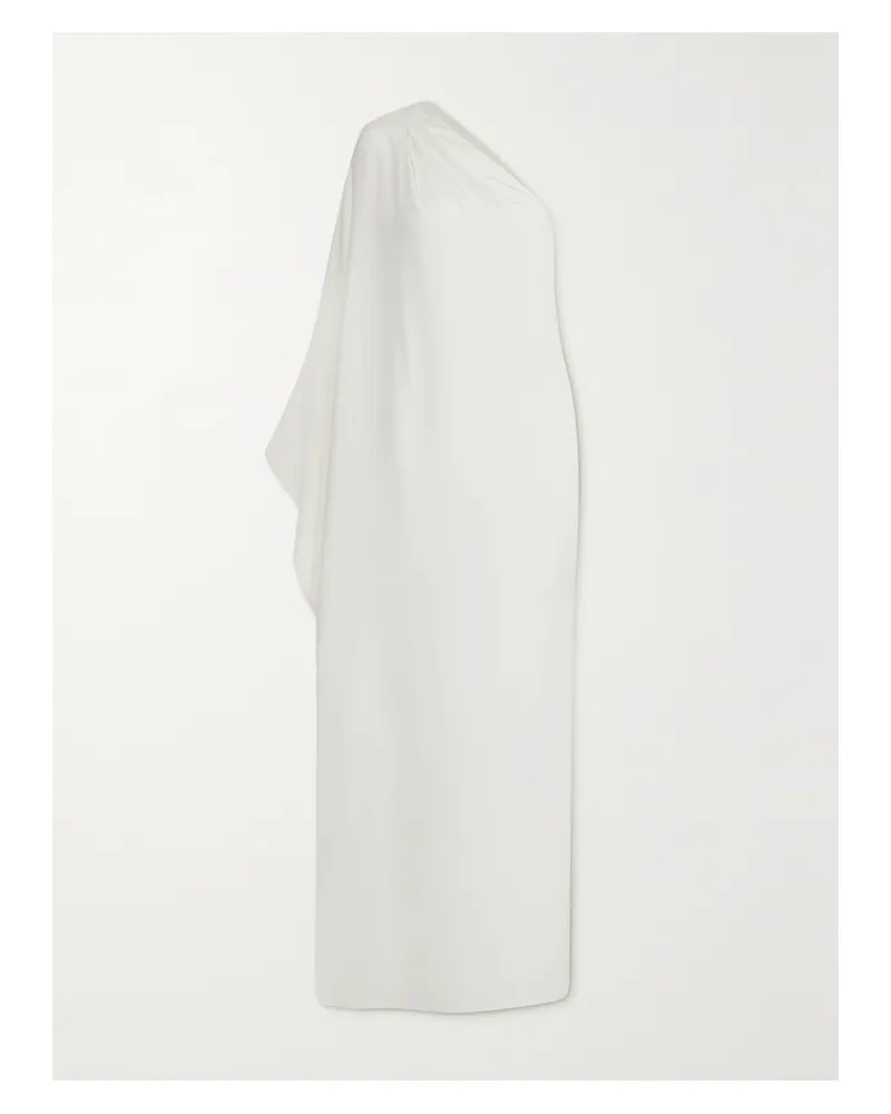 Tom Ford Asymmetrische Robe Aus Seidensatin - Weiß Weiß