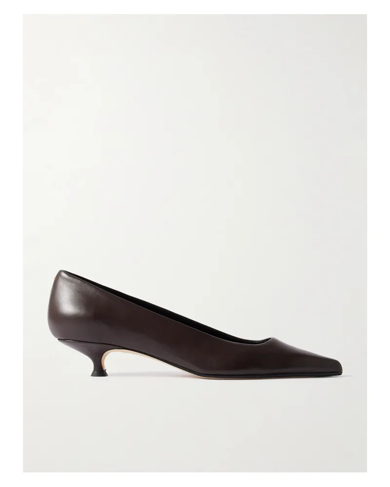 aeyde Cari Leather Pumps - Brown Brown