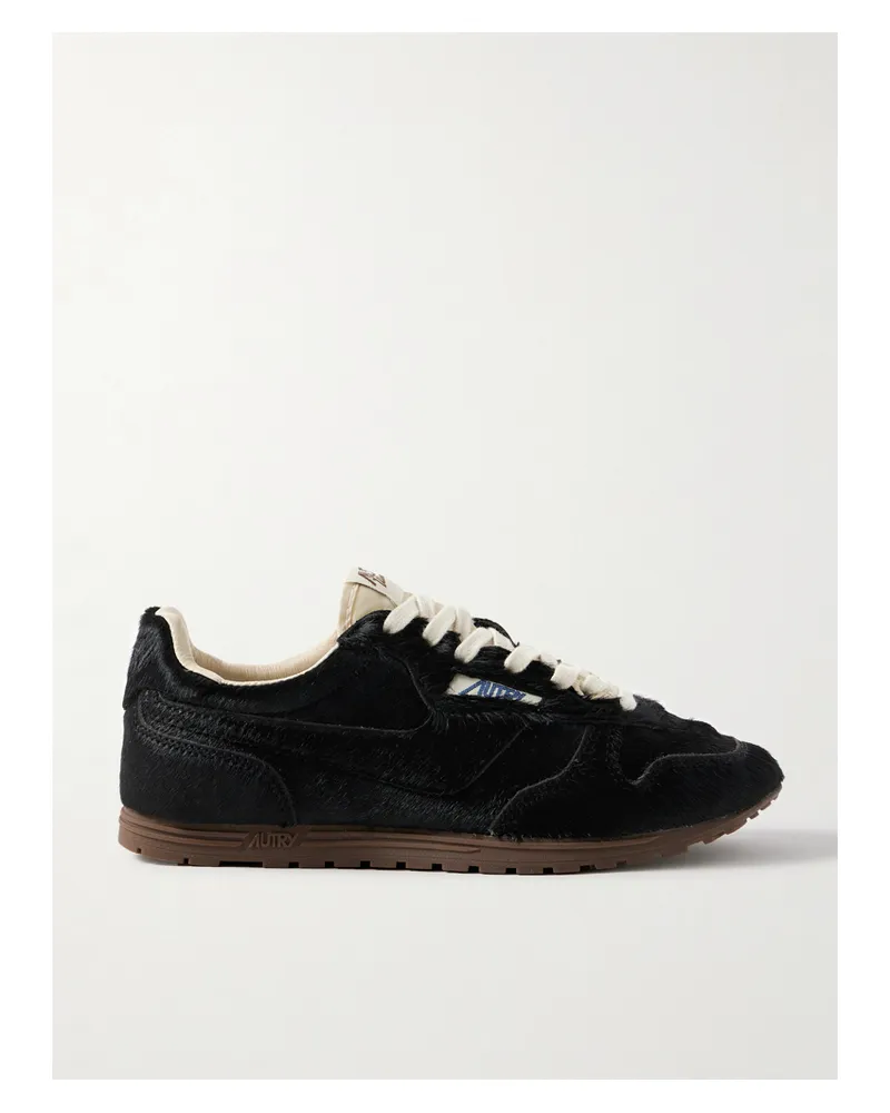 AUTRY Windspin Sneakers Aus Kalbshaar - Schwarz Schwarz