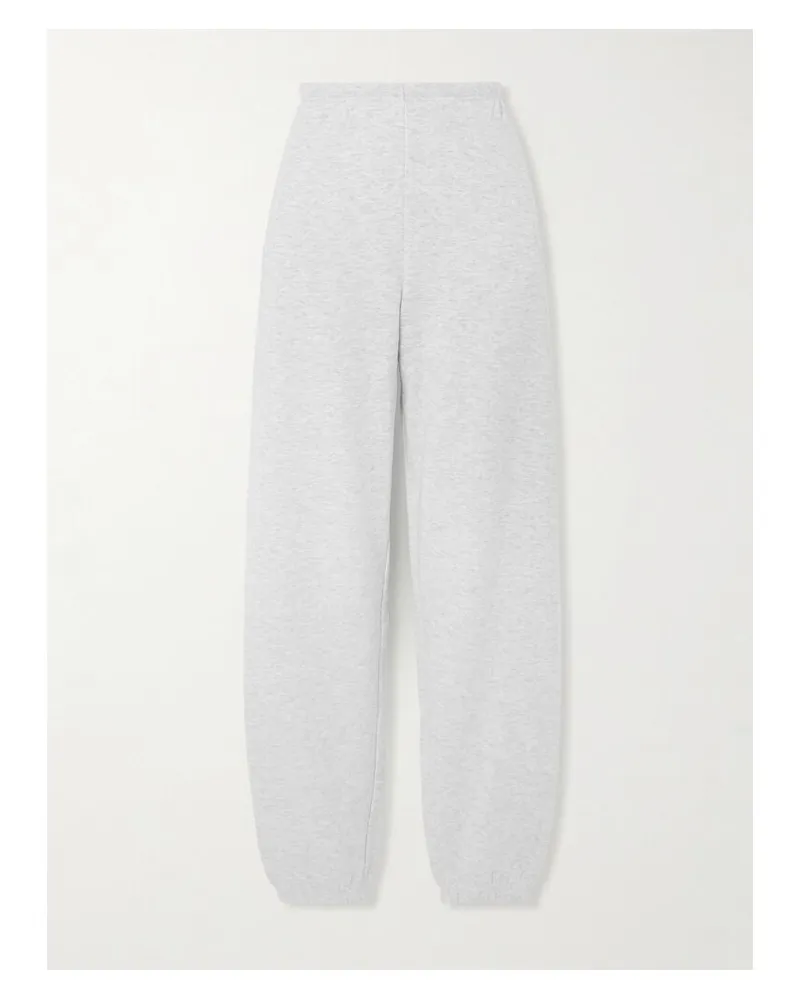 SKIMS Cotton Fleece Jogger – Light Heather Grey – Jogginghose Aus Fleece Aus Einer Baumwollmischung - Grau Grau