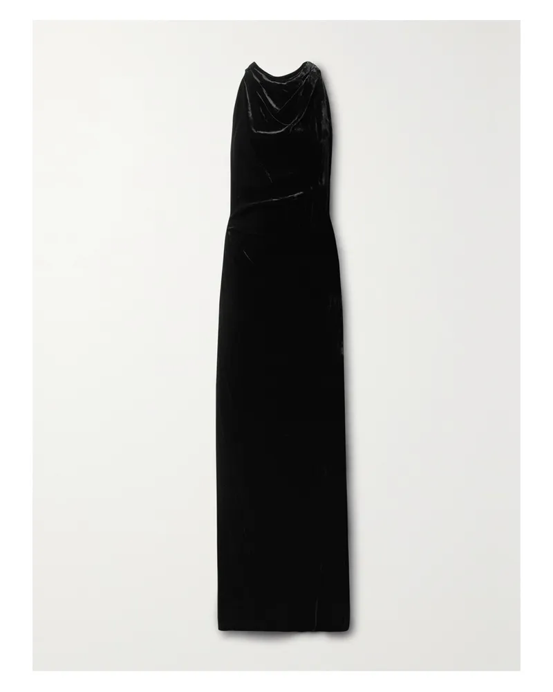 Proenza Schouler Robe Aus Samt Mit Rückenausschnitt Und Twist-detail - Schwarz Schwarz