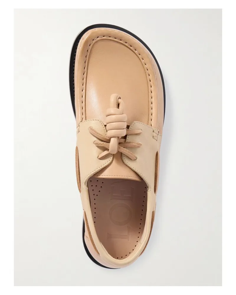 Loewe Campo Loafers Aus Leder Mit Knoten - Neutral Neutral
