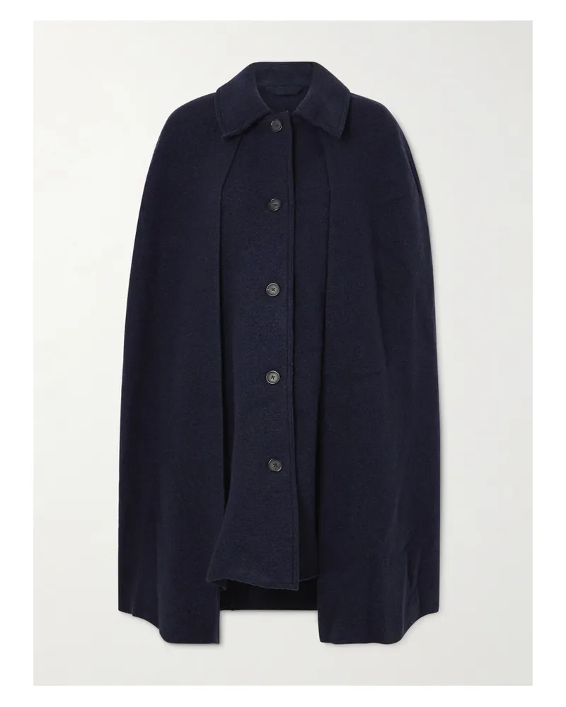 Totême Wool-felt Coat - Blue Blue