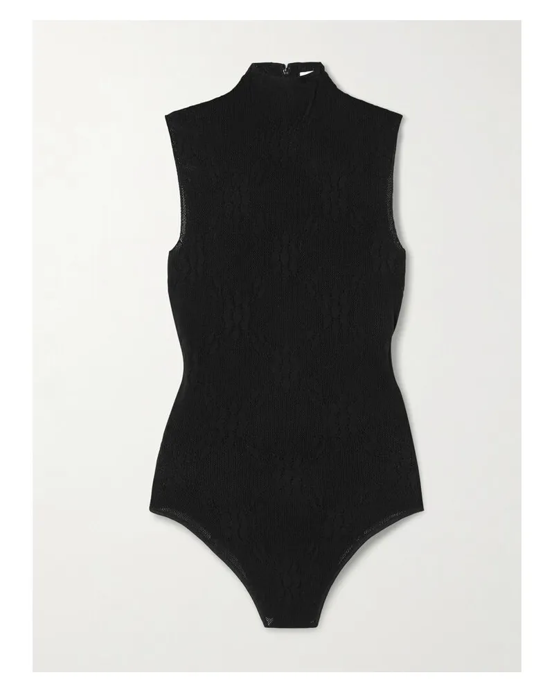 Victoria Beckham Body Aus Stretch-spitze - Schwarz Schwarz