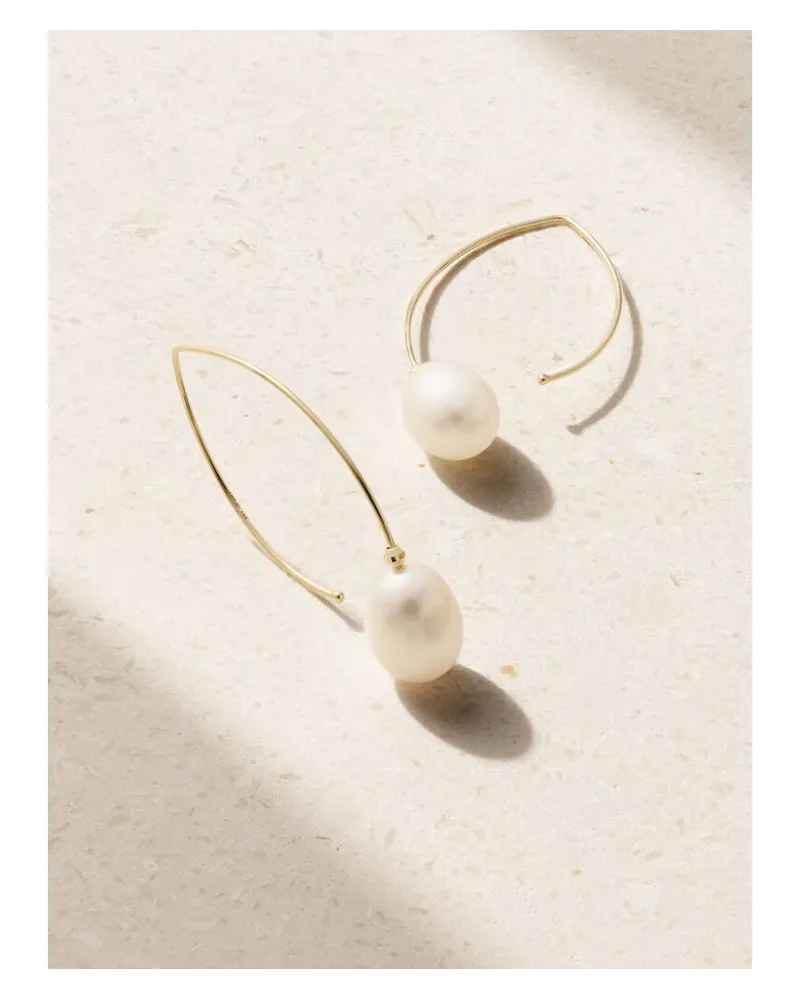 MIZUKI Small Ohrringe Aus 14 Karat Gold Mit Perlen Gold
