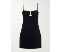 Crepe Mini Dress - Black