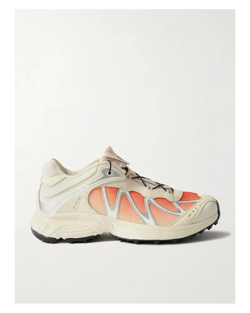 Salomon Xt-whisper Sneakers Aus Mesh Mit Farbverlauf Und Gummibesätzen - Creme Creme