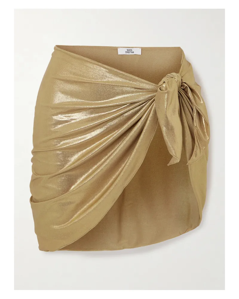 Sara Cristina Pareo Aus Lamé - Gold Gold