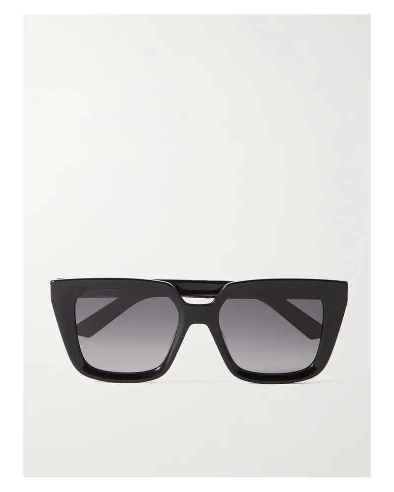 Dior Diormidnight S1i Oversized Square-frame Acetate Sunglasses - Black Black