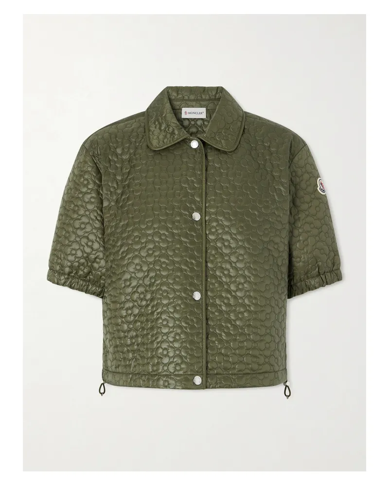 Moncler Steppjacke Aus Shell - Grün Grün