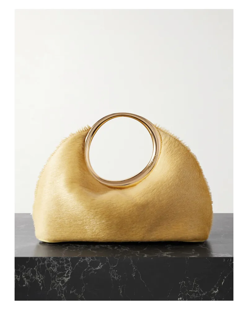 Jacquemus Le Petit Calino Mini Tote Aus Kalbshaar - Gelb Gelb