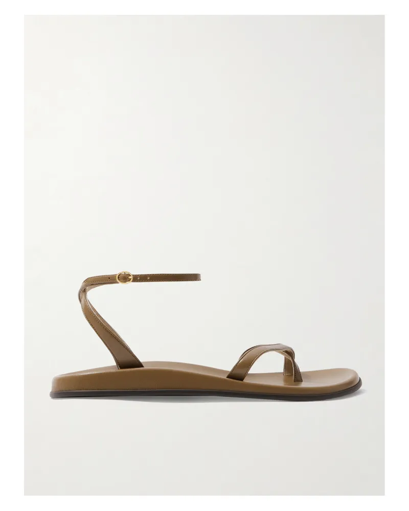 The Row Hugh Sandalen Aus Leder - Braun Braun