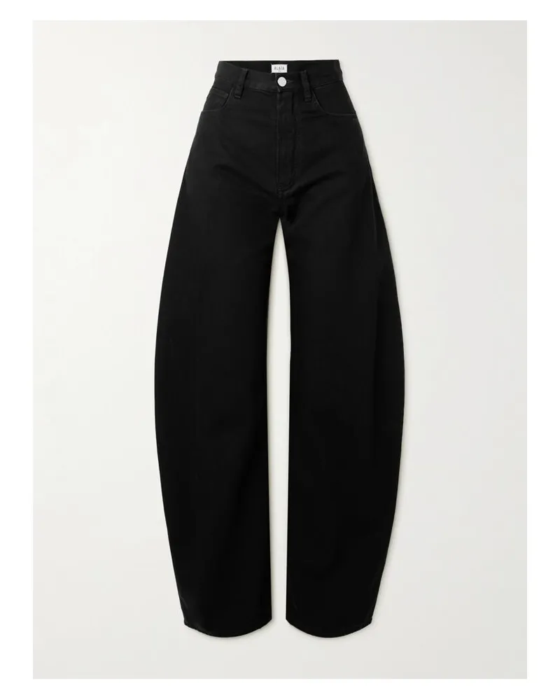 Alaïa Hoch Sitzende Barrel-jeans - Schwarz Schwarz
