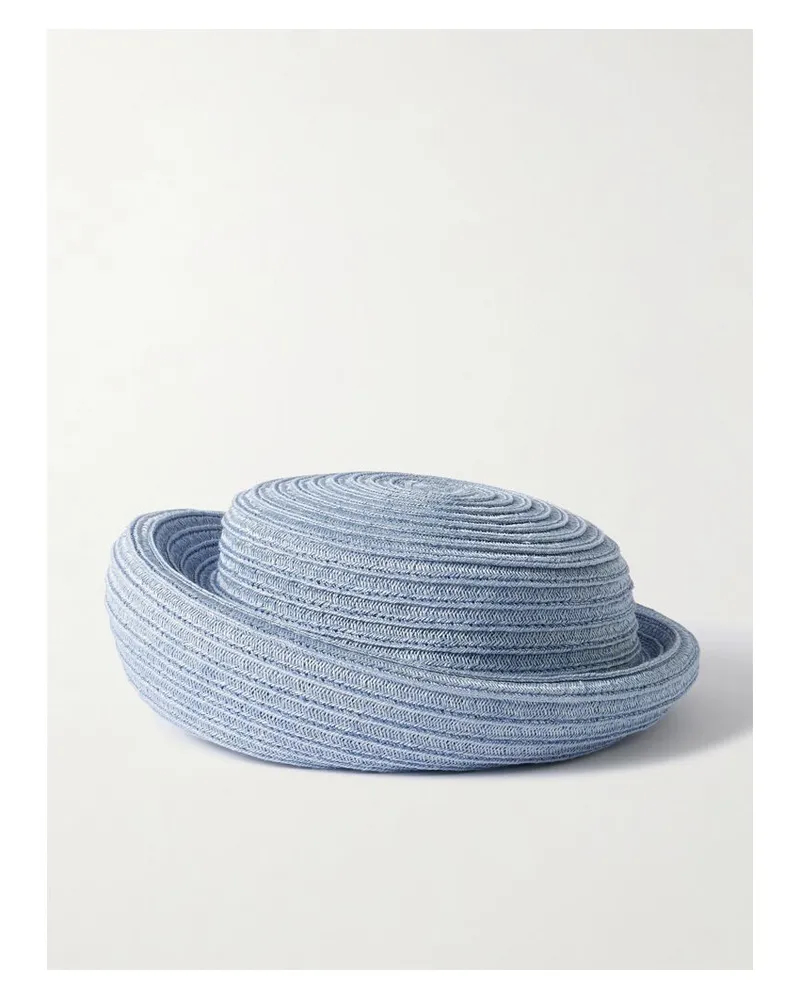 Gigi Burris Laura Pillbox-hut Aus Stroh - Blau Blau