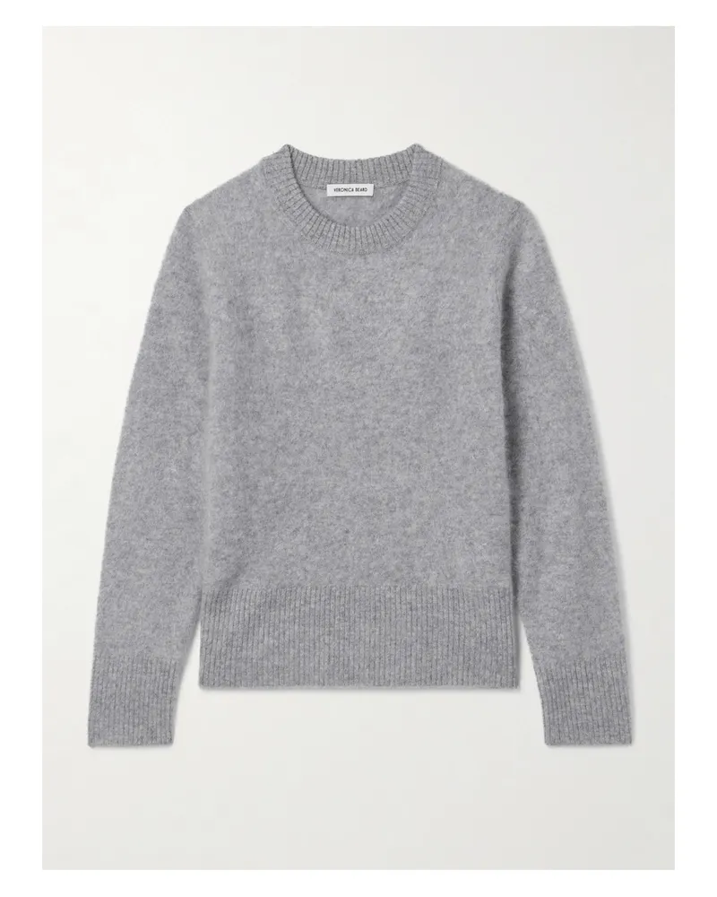 Veronica Beard Pippen Brushed-cashmere Sweater - Gray Gray