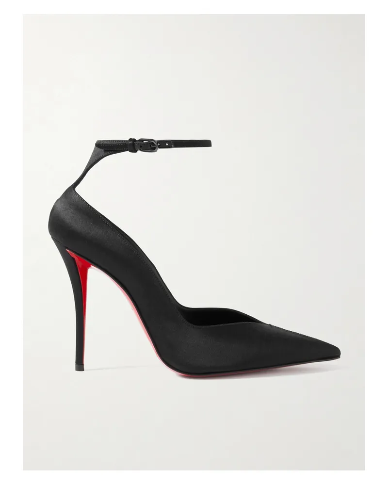 Christian Louboutin Erozee 100 Satin Pumps - Black Black