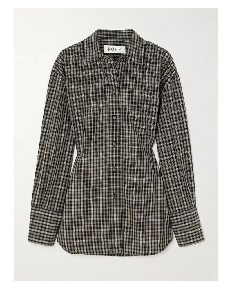 Róhe Hemd Aus Karierter Baumwollpopeline - Mehrfarbig Mehrfarbig