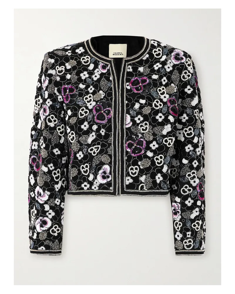 Isabel Marant Aurely Blazer aus Baumwoll-twill Schwarz