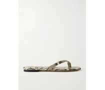 Renee Sandalen aus Leder mit Schlangeneffekt