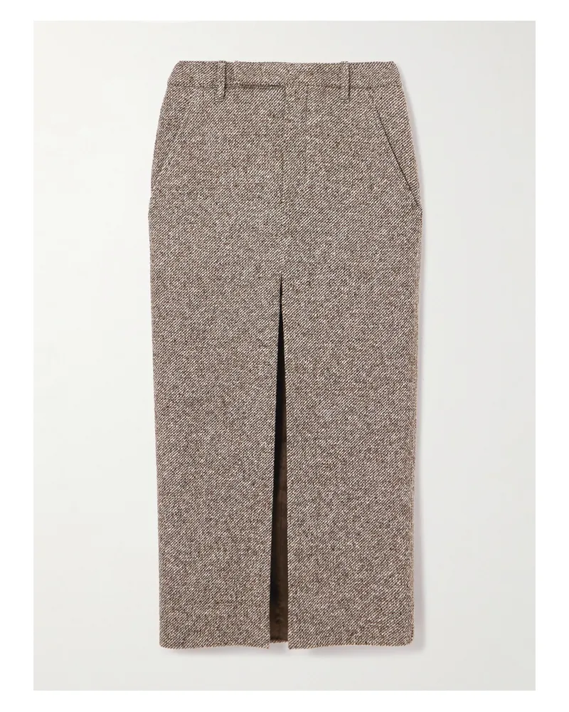 Brunello Cucinelli Midirock Aus Einer Kaschmirmischung - Grau Grau