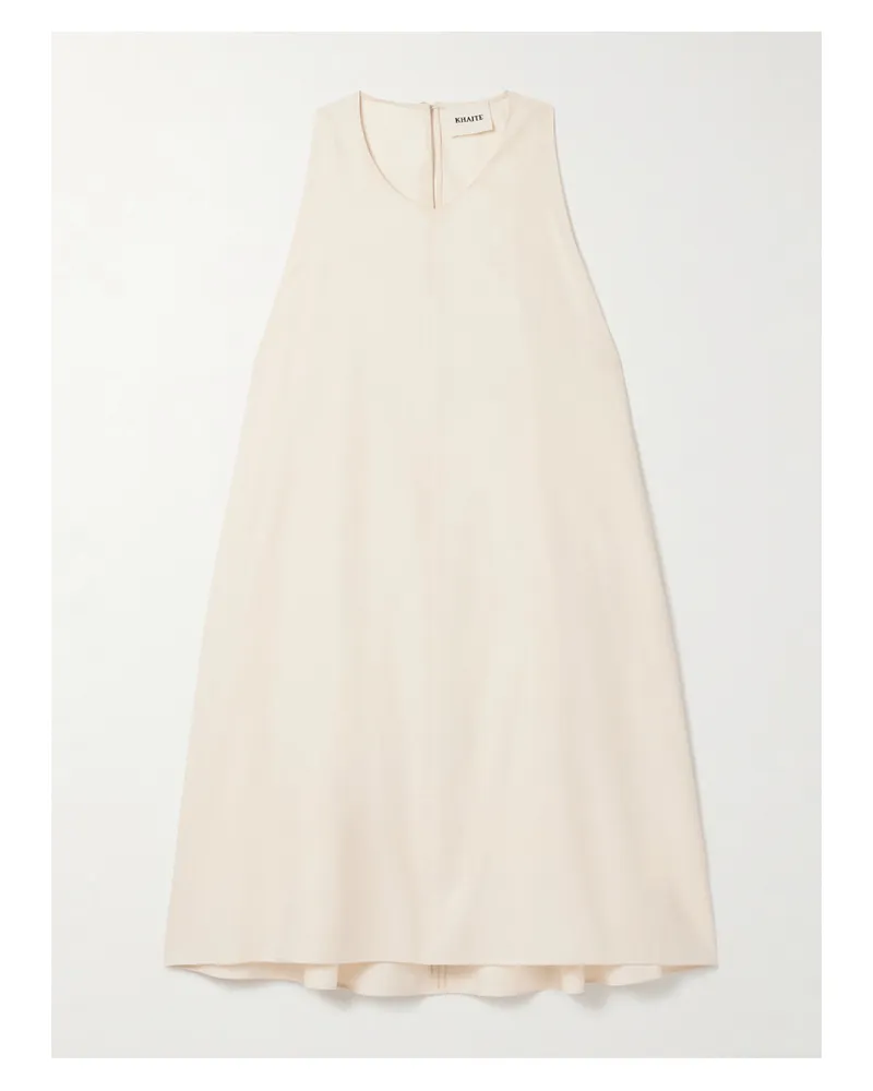 KHAITE Clay Minikleid Aus Popeline Aus Einer Baumwollmischung - Creme Creme
