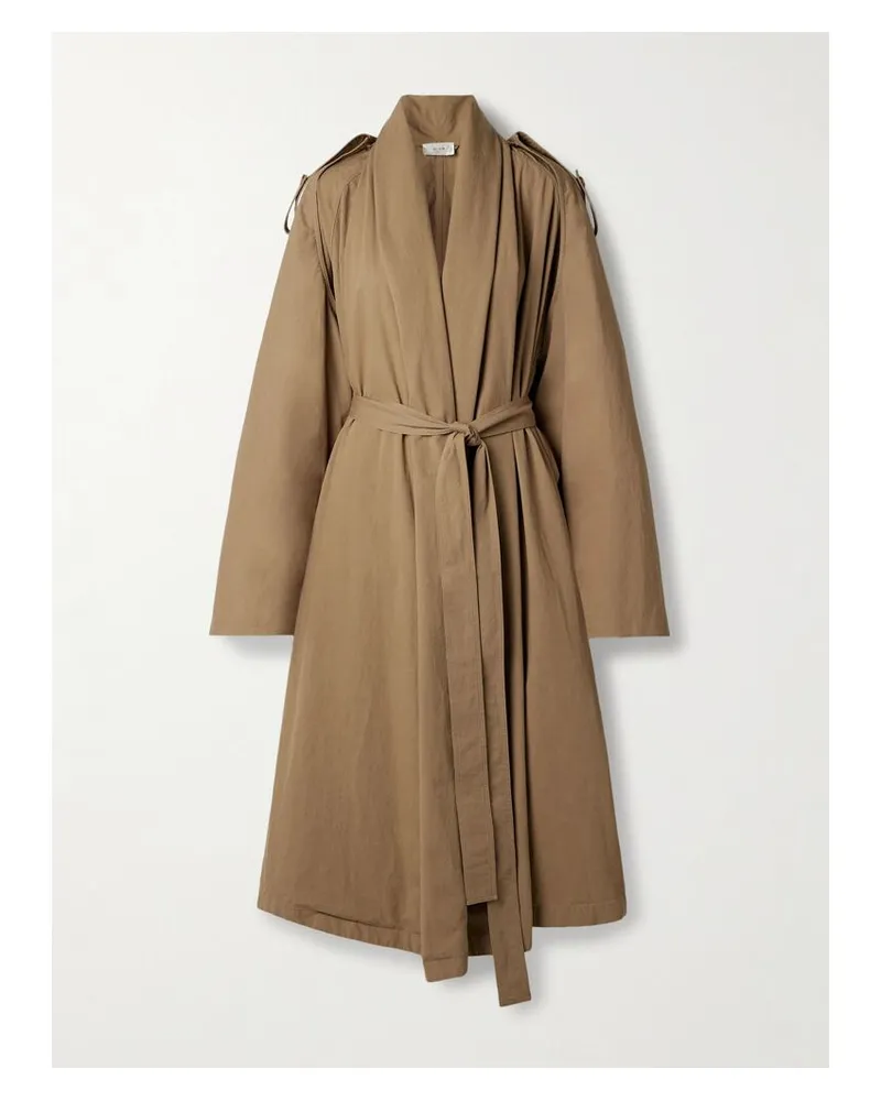 The Row Pami Trenchcoat Aus Baumwollpopeline Mit Bindegürtel - Braun Braun