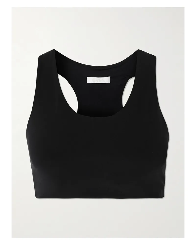 Eres Marie-josé Sport-bh Aus Stretch-jersey Mit Stickerei Und Cut-out - Schwarz Schwarz