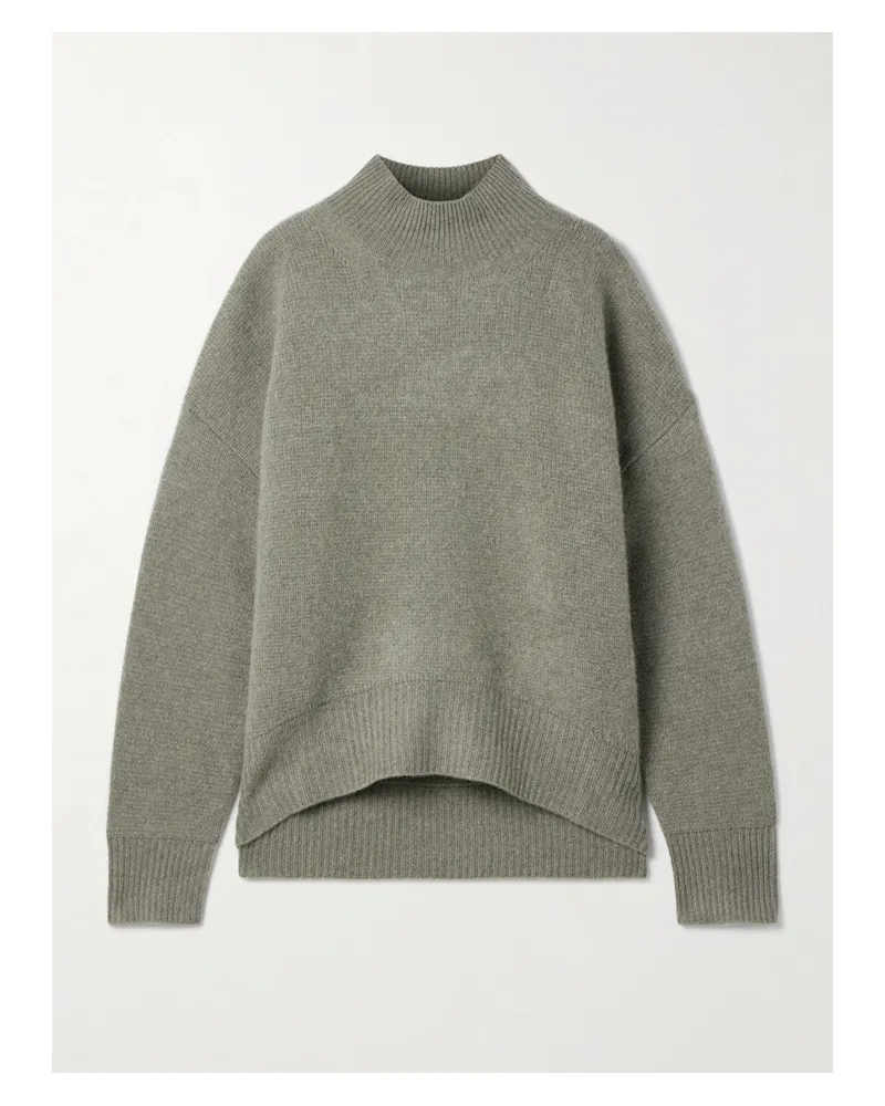 Le Kasha 1918 Nantes Organic Cashmere Turtleneck Sweater - Gray Gray