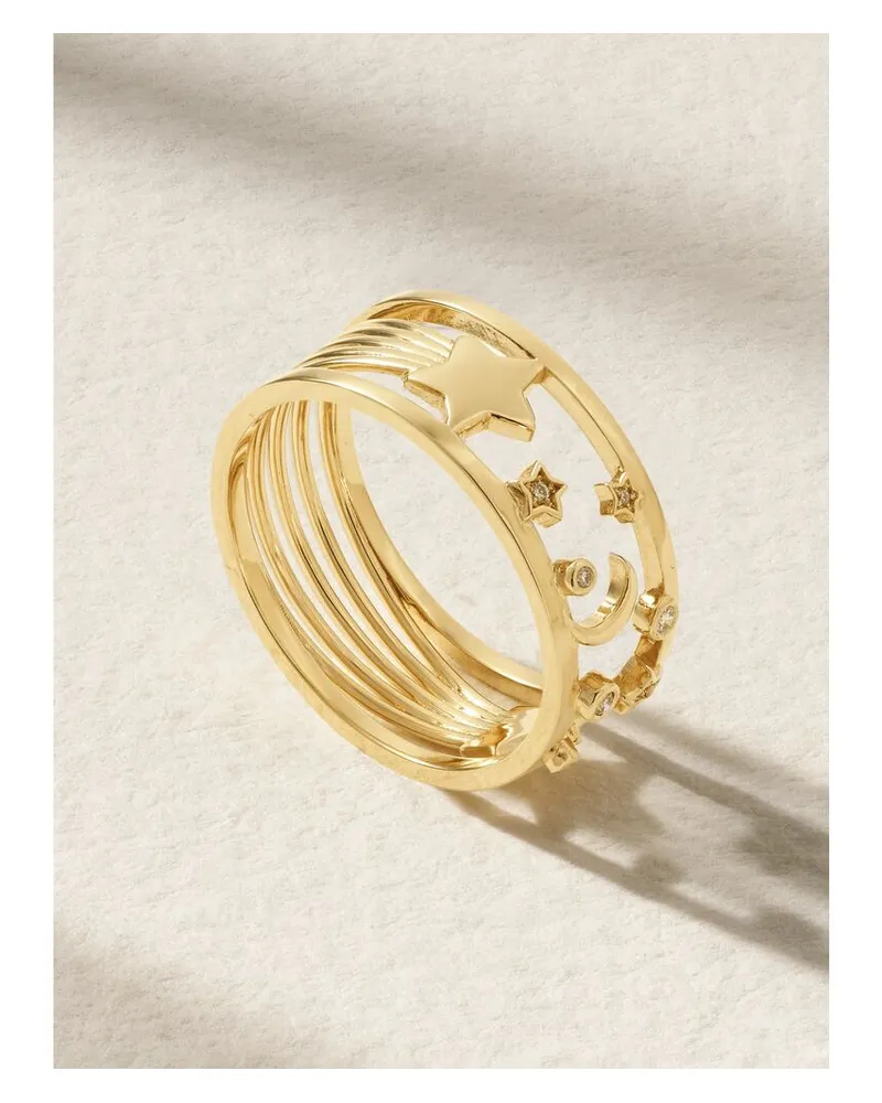 L’Atelier Nawbar Starry Ring Aus 18 Karat Gold Mit Diamanten Gold