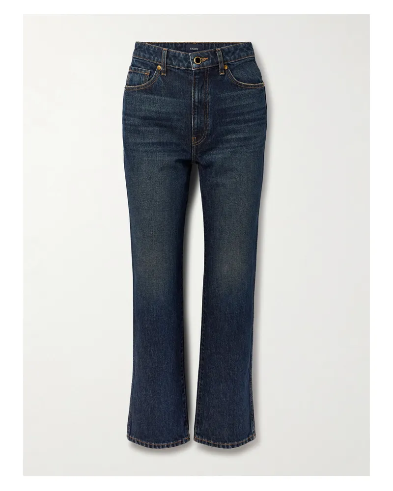KHAITE Abigail High-rise Straight-leg Jeans - Blue Blue