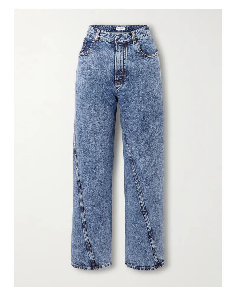 Alaïa Paneled Jeans - Blue Blue