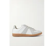 Replica Leather And Suede Sneakers - Off-white