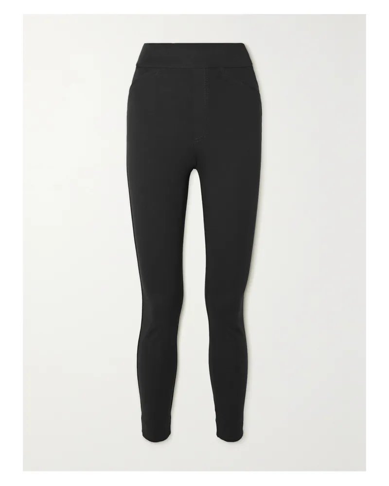 Spanx Leggings Aus Stretch-ponte - Schwarz Schwarz
