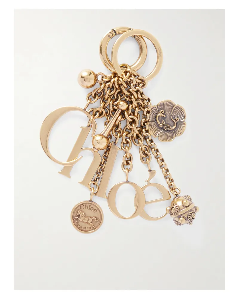 Chloé K188 Goldfarbener Schlüsselanhänger Gold