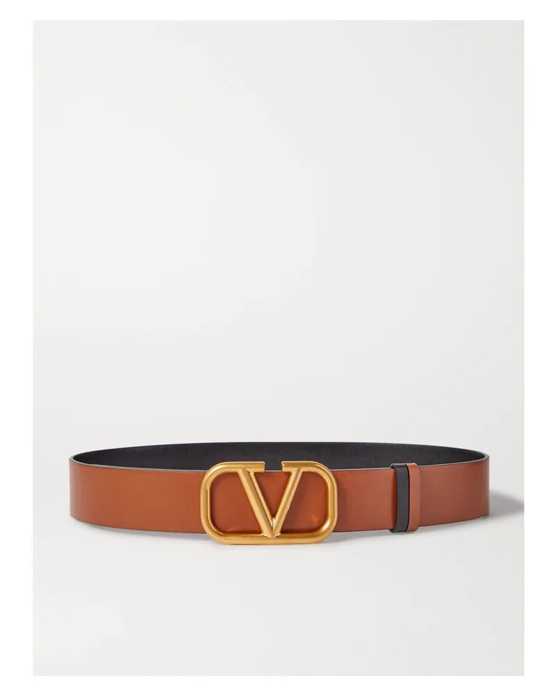 Valentino Garavani Valentino Garavani Vlogo Wendbarer Taillengürtel Aus Leder - Braun Braun