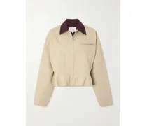 Jacke Aus Baumwoll-canvas - Neutral
