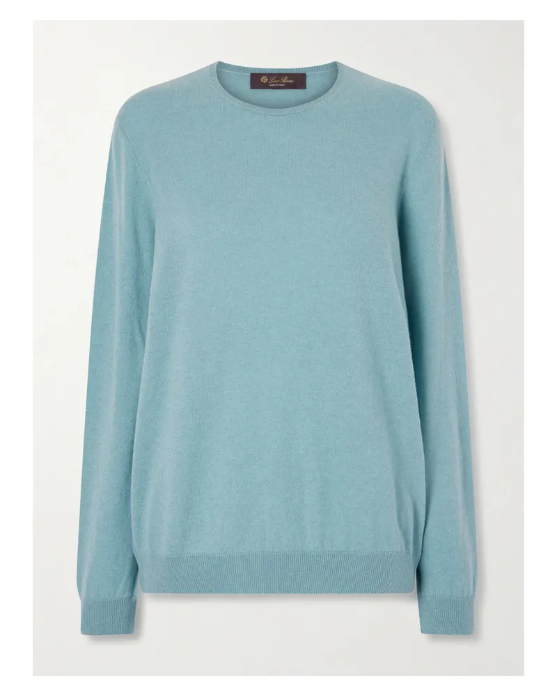 Loro Piana Sergio Cashmere Sweater - Blue Blue