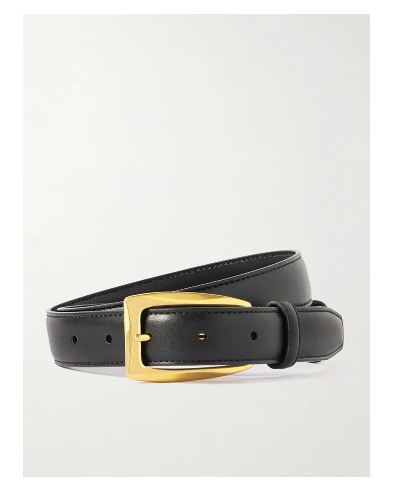 The Row Arco Leather Belt - Black Black
