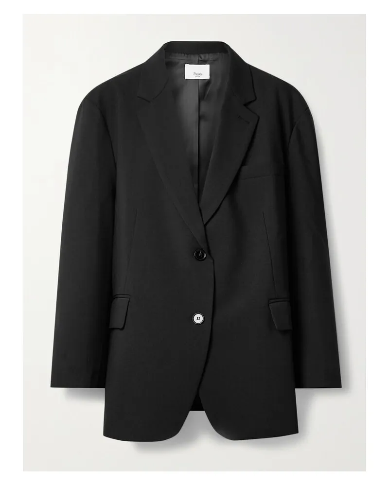 FRANKIE Shop Bea Blazer Aus Crêpe - Schwarz Schwarz