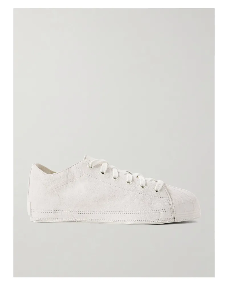 adidas Y-3 Nizzastar Lo Sneakers Aus Veloursleder - Weiß Weiß