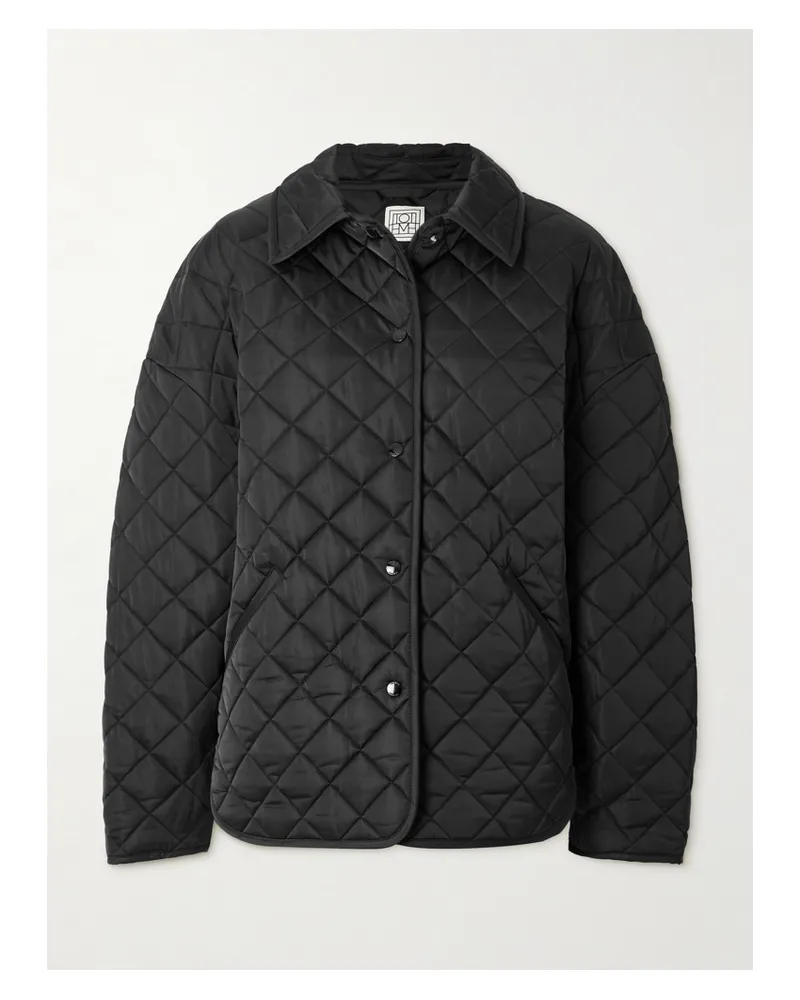 Totême Jacke Aus Gestepptem Recyceltem Shell - Schwarz Schwarz