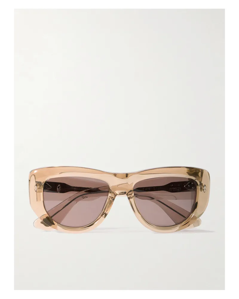 Jacques Marie Mage Erin Wasson The Sud Square-frame Acetate Sunglasses - Ivory Ivory