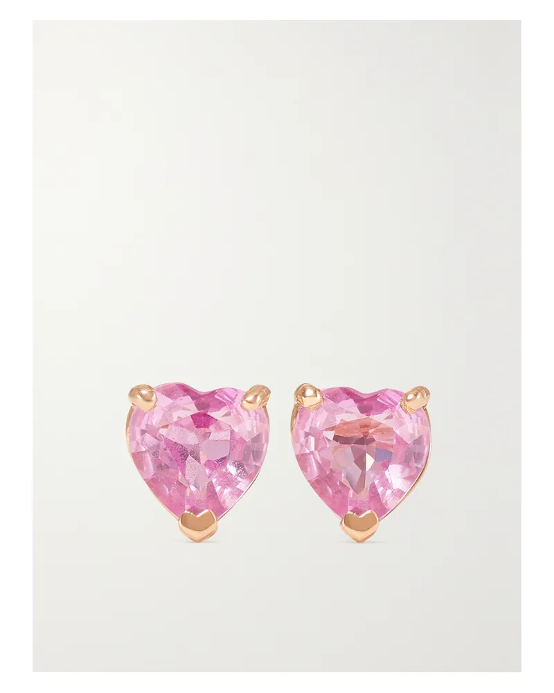 SHAY Ohrstecker Aus 18 Karat Roségold Mit Saphiren - Pink Pink