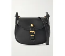 Flaneuse Small Studded Leather Shoulder Bag - Black