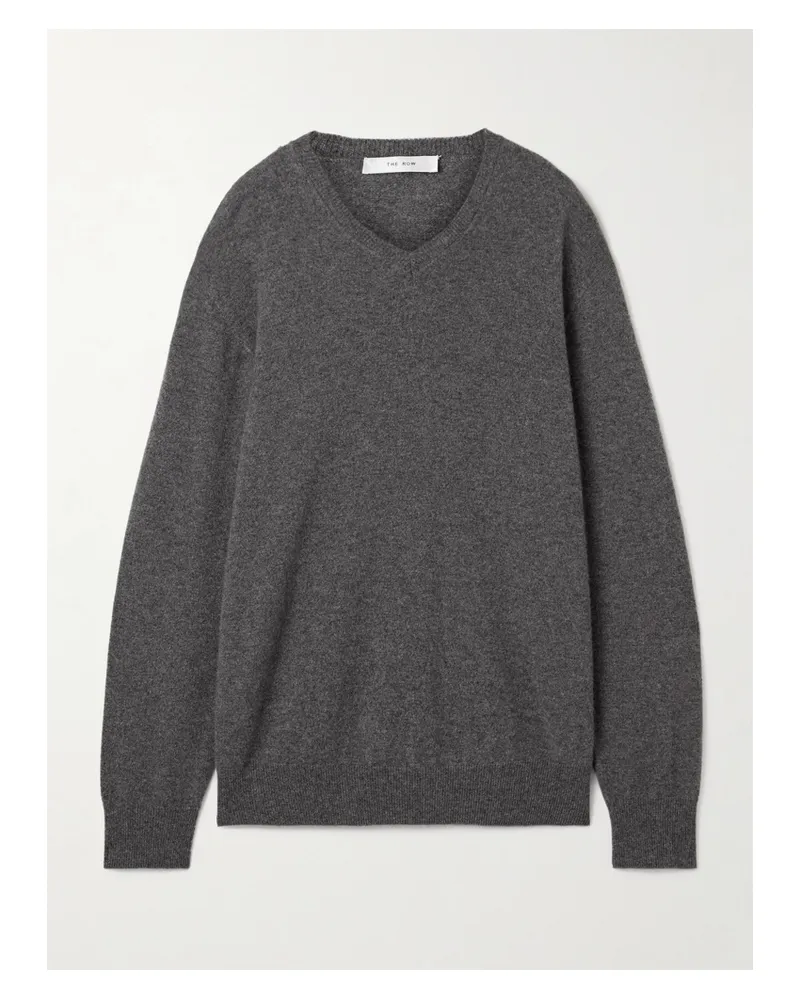 The Row Ligeia Cashmere Sweater - Gray Gray