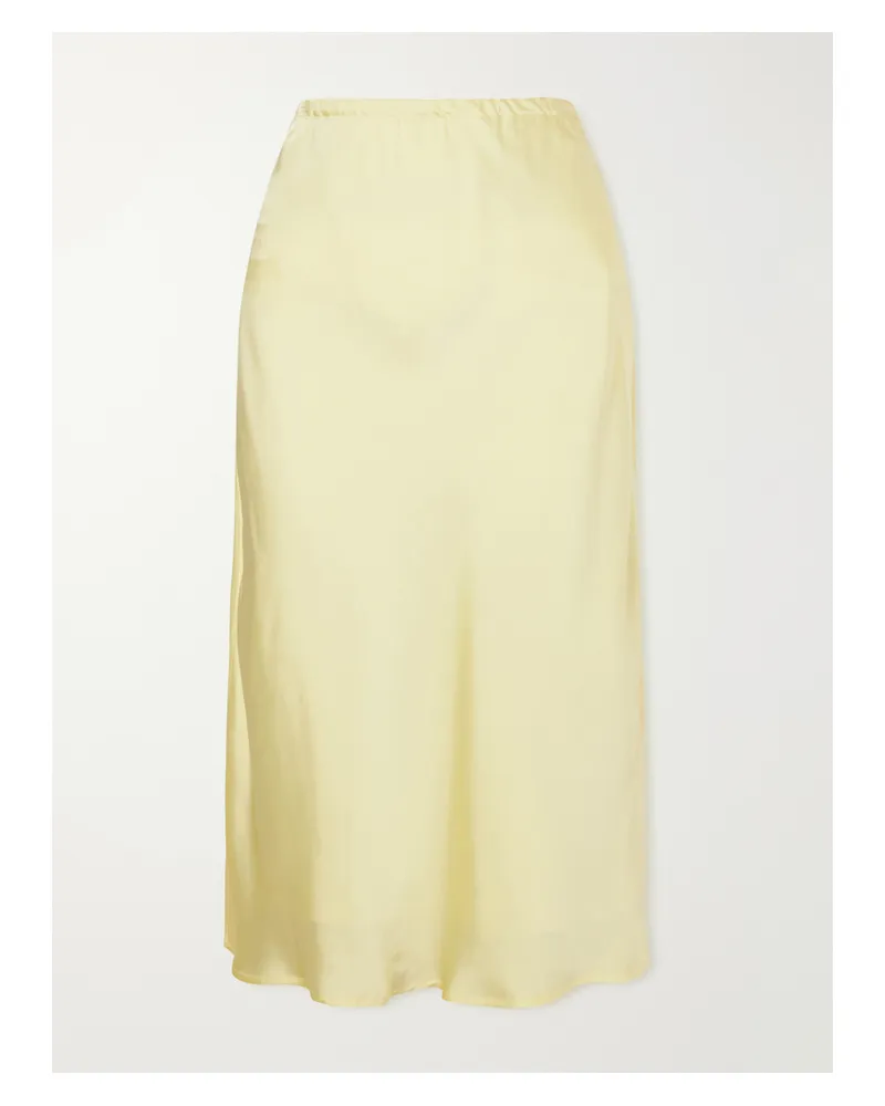 Jil Sander Midirock Aus Satin - Gelb Gelb
